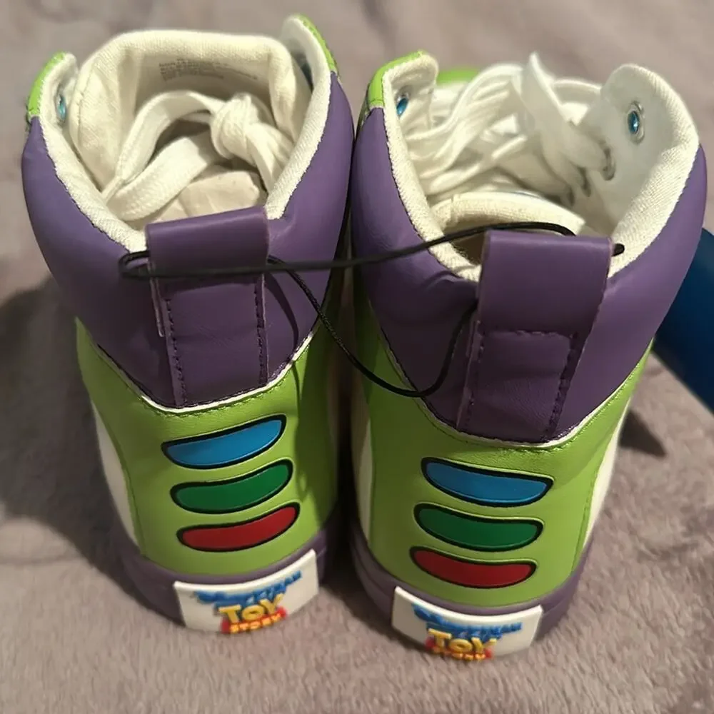 NWT Disney Pixar Toy Story 4 Buzz Light Year High Tops Sneakers M7 W970-000
